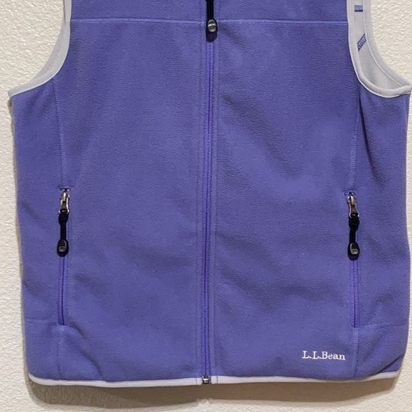 L.L. Bean Woman Purple Fleece Zipped Vest Jacket Size S - Picture 3 of 12